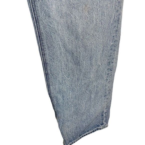 American Eagle Baggy Jean Womens Medium Wash High Rise Blue Jeans sz 10 Long - Picture 5 of 16